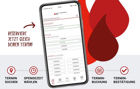 Blutspenden mit Terminreservierung - Ab sofort kannst du online deinen Termin für die Blutspende buchen 